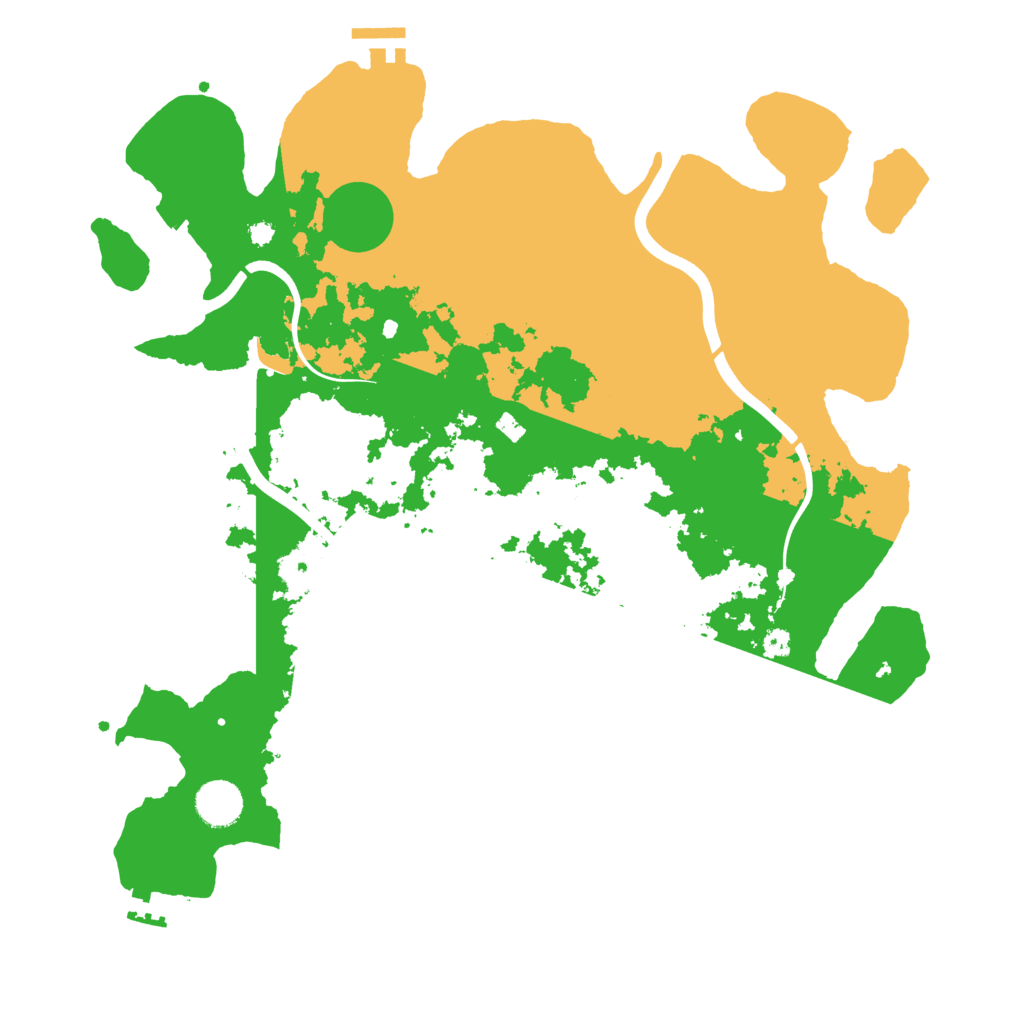 Biome Rust Map: Procedural Map, Size: 3850, Seed: 54887