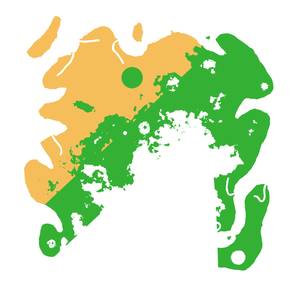 Biome Rust Map: Procedural Map, Size: 3700, Seed: 35775348