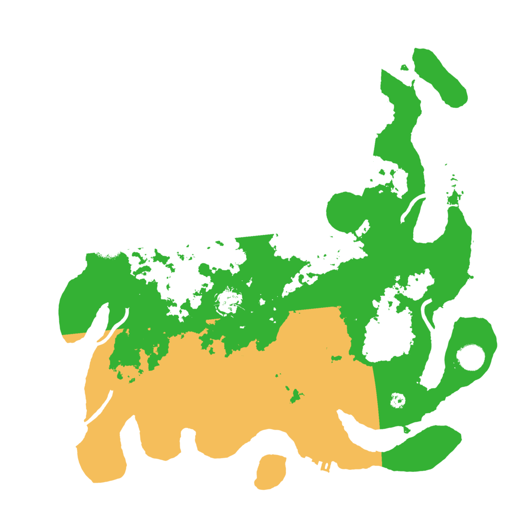 Biome Rust Map: Procedural Map, Size: 3500, Seed: 64821825