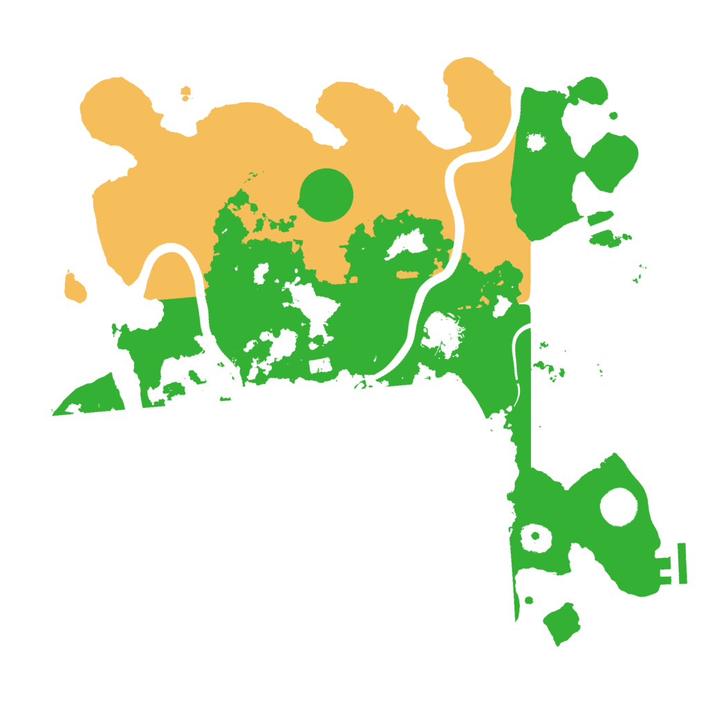 Biome Rust Map: Procedural Map, Size: 3500, Seed: 322120974