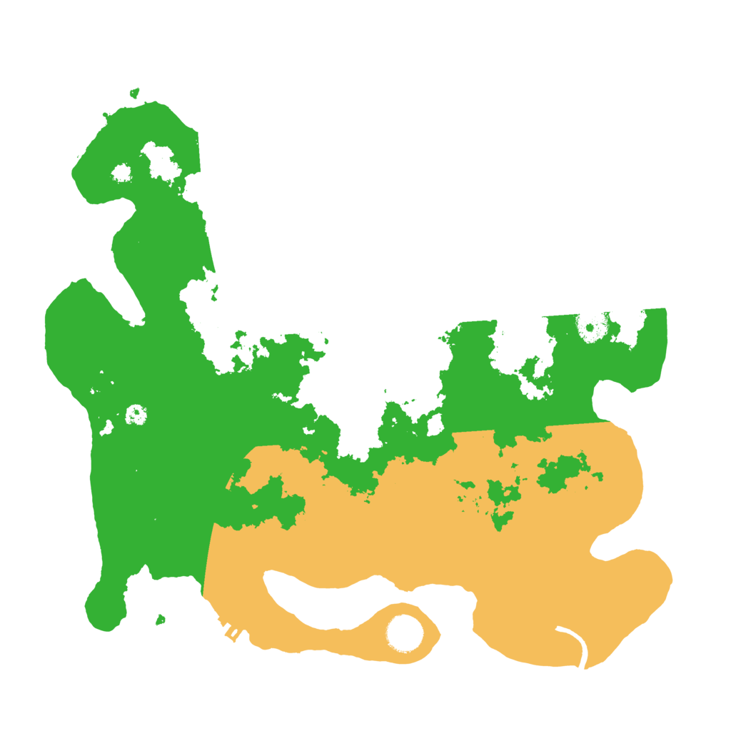 Biome Rust Map: Procedural Map, Size: 3500, Seed: 744082881