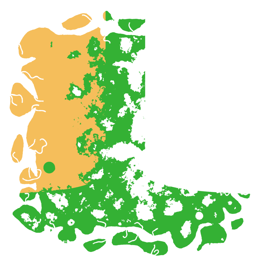 Biome Rust Map: Procedural Map, Size: 6000, Seed: 1245566