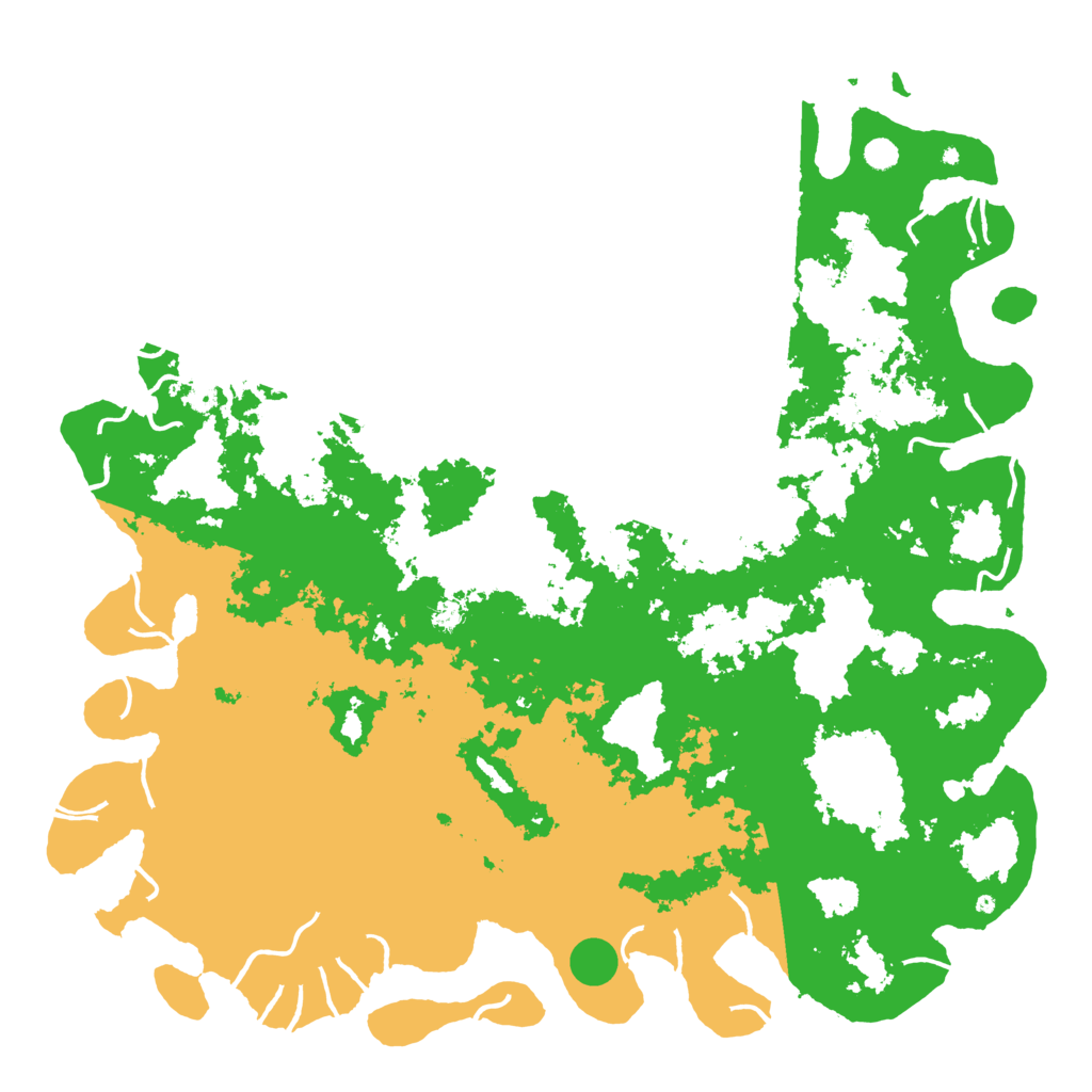 Biome Rust Map: Procedural Map, Size: 6000, Seed: 412223
