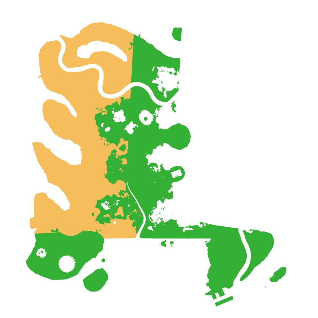 Biome Rust Map: Procedural Map, Size: 3400, Seed: 1255885