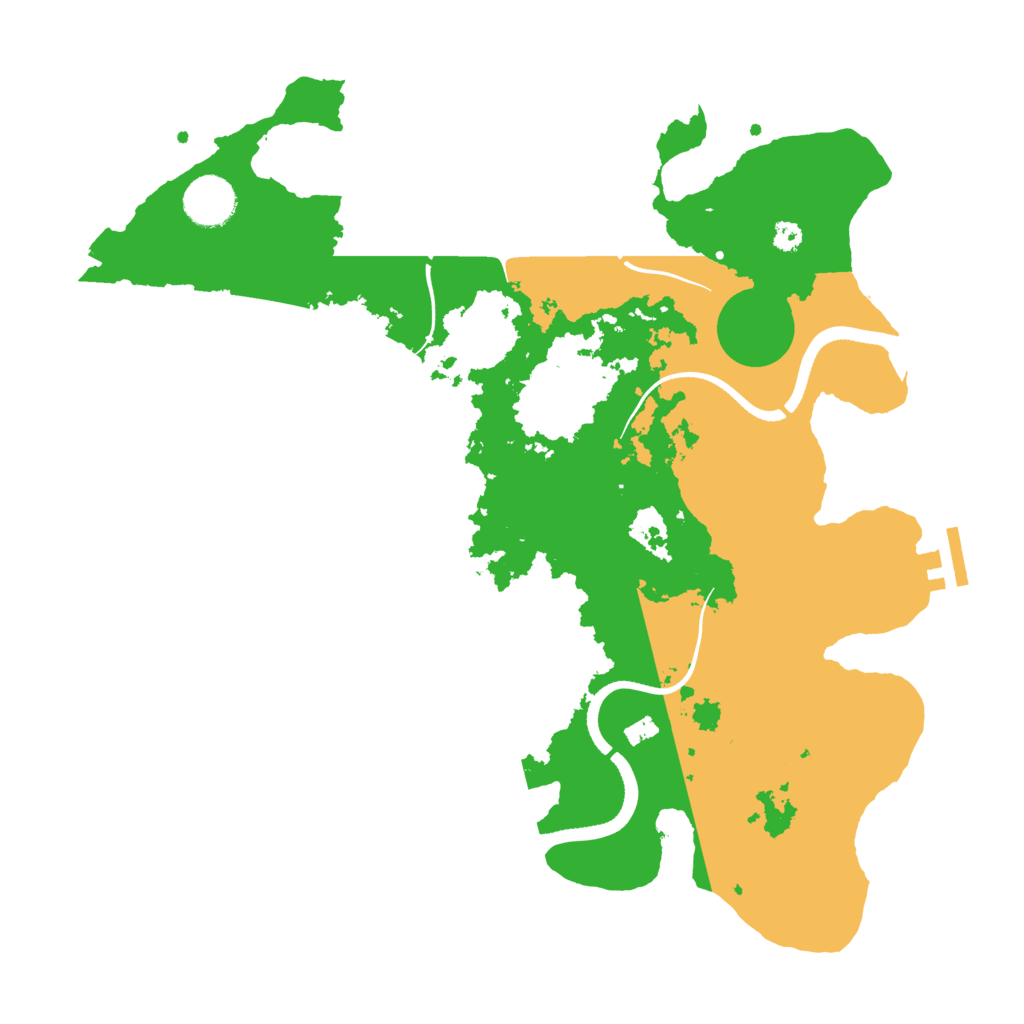 Biome Rust Map: Procedural Map, Size: 3500, Seed: 71736028