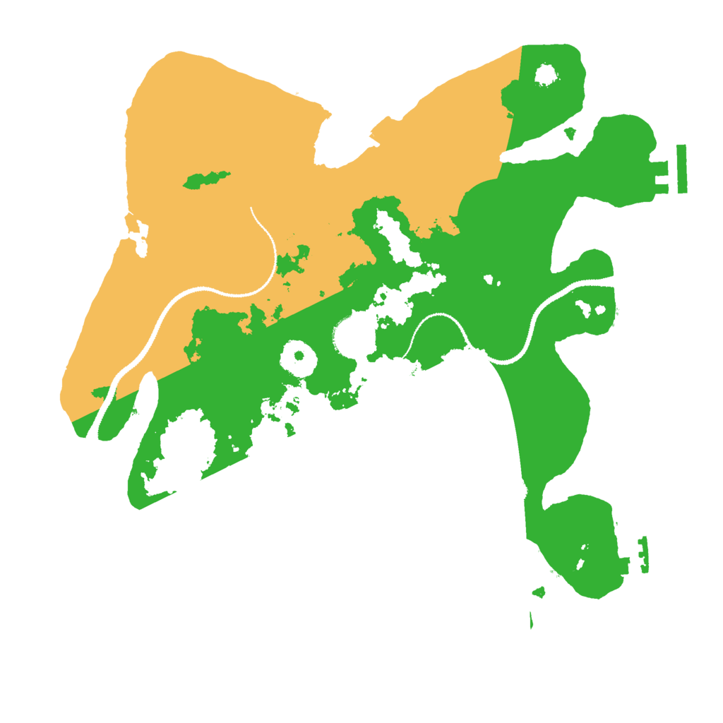 Biome Rust Map: Procedural Map, Size: 3000, Seed: 9001