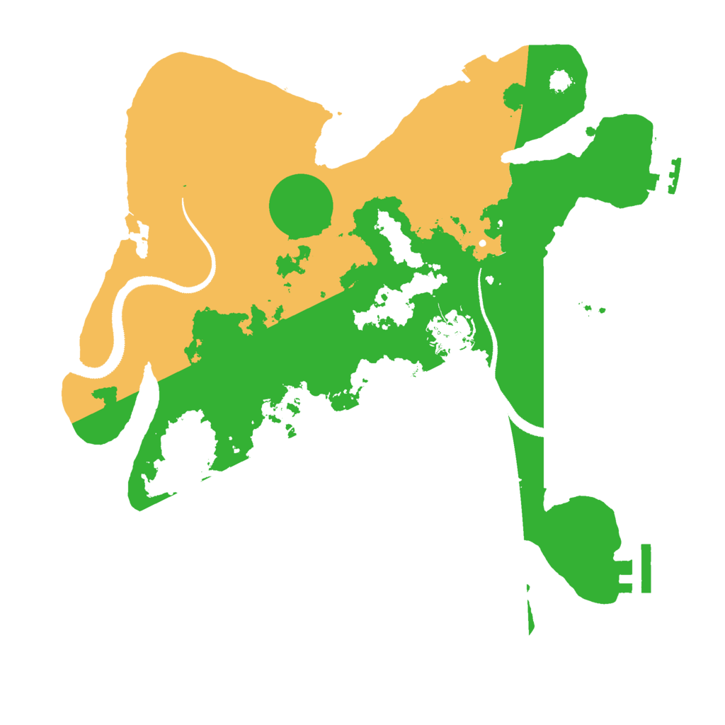 Biome Rust Map: Procedural Map, Size: 3000, Seed: 9001