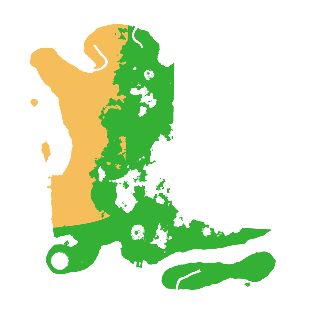 Biome Rust Map: Procedural Map, Size: 3200, Seed: 28688117