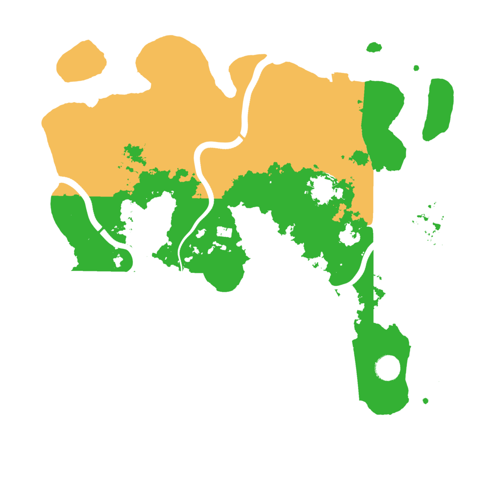 Biome Rust Map: Procedural Map, Size: 3500, Seed: 11989772