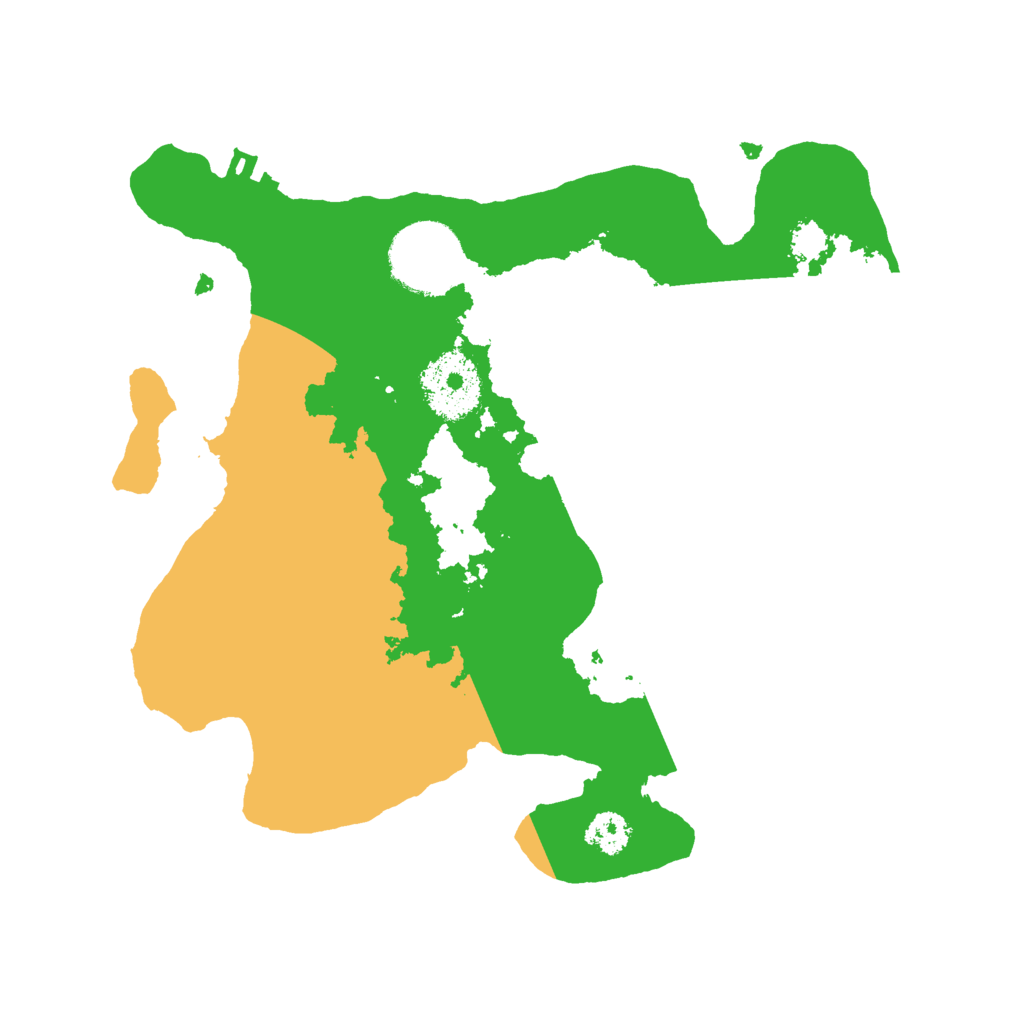 Biome Rust Map: Procedural Map, Size: 2500, Seed: 148525