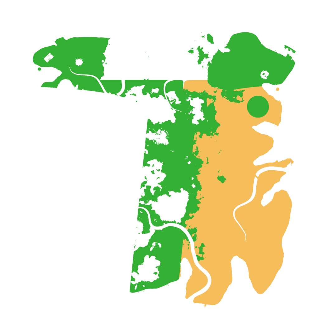 Biome Rust Map: Procedural Map, Size: 3850, Seed: 1598533611