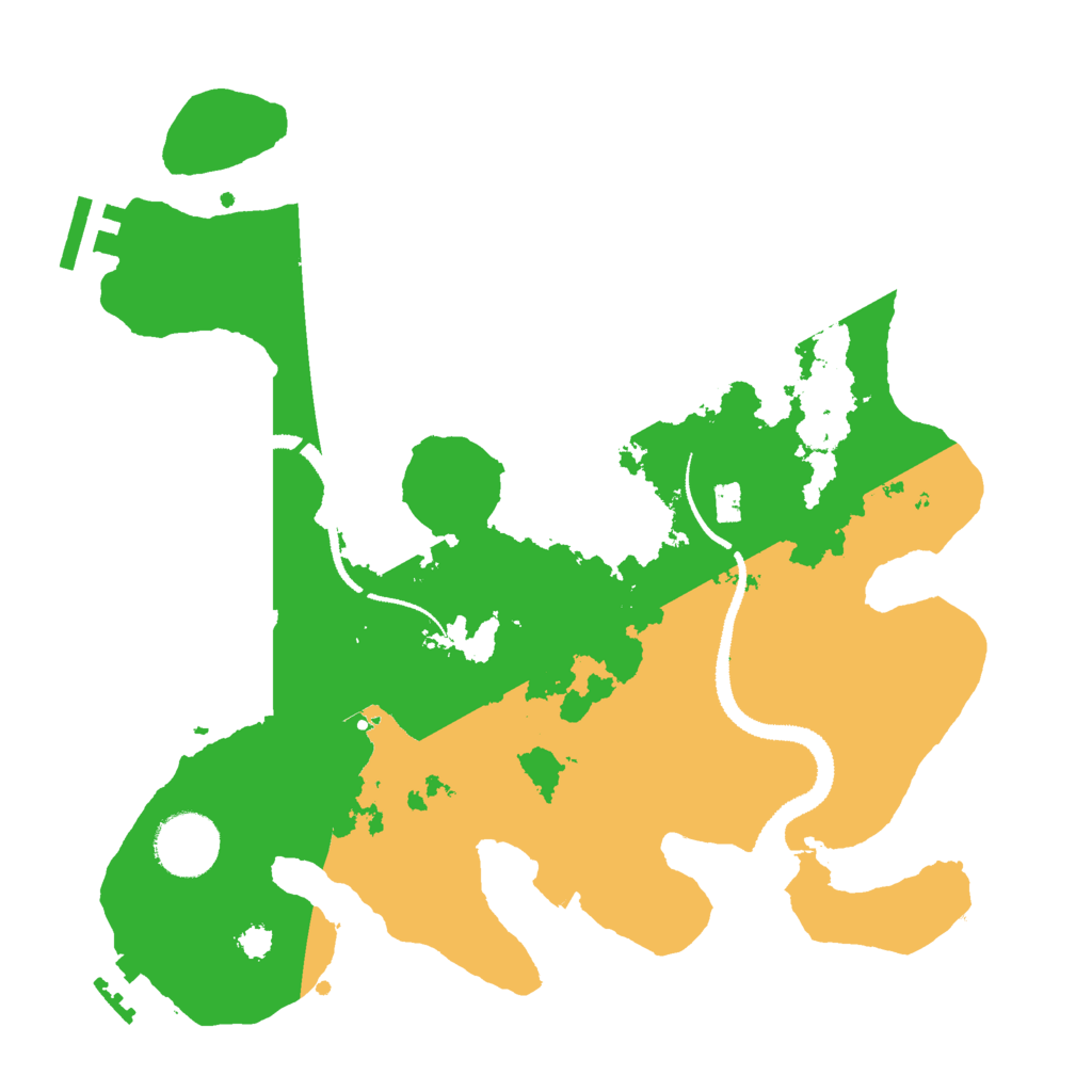 Biome Rust Map: Procedural Map, Size: 3000, Seed: 45295
