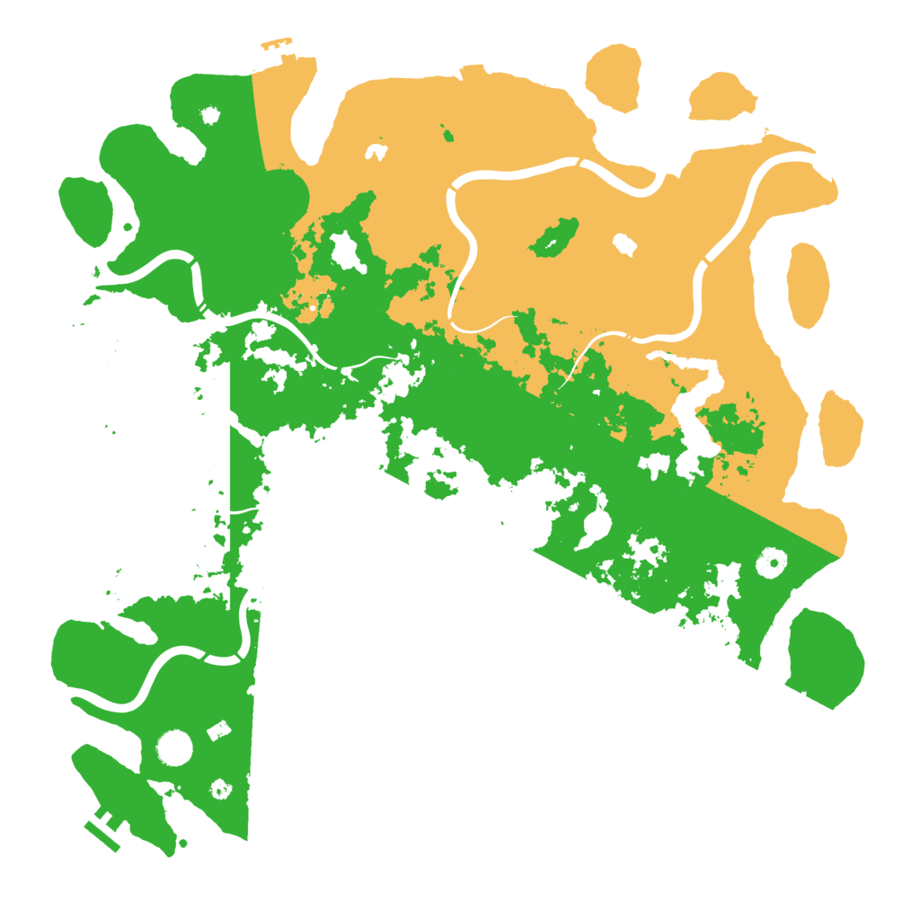 Biome Rust Map: Procedural Map, Size: 4500, Seed: 77844