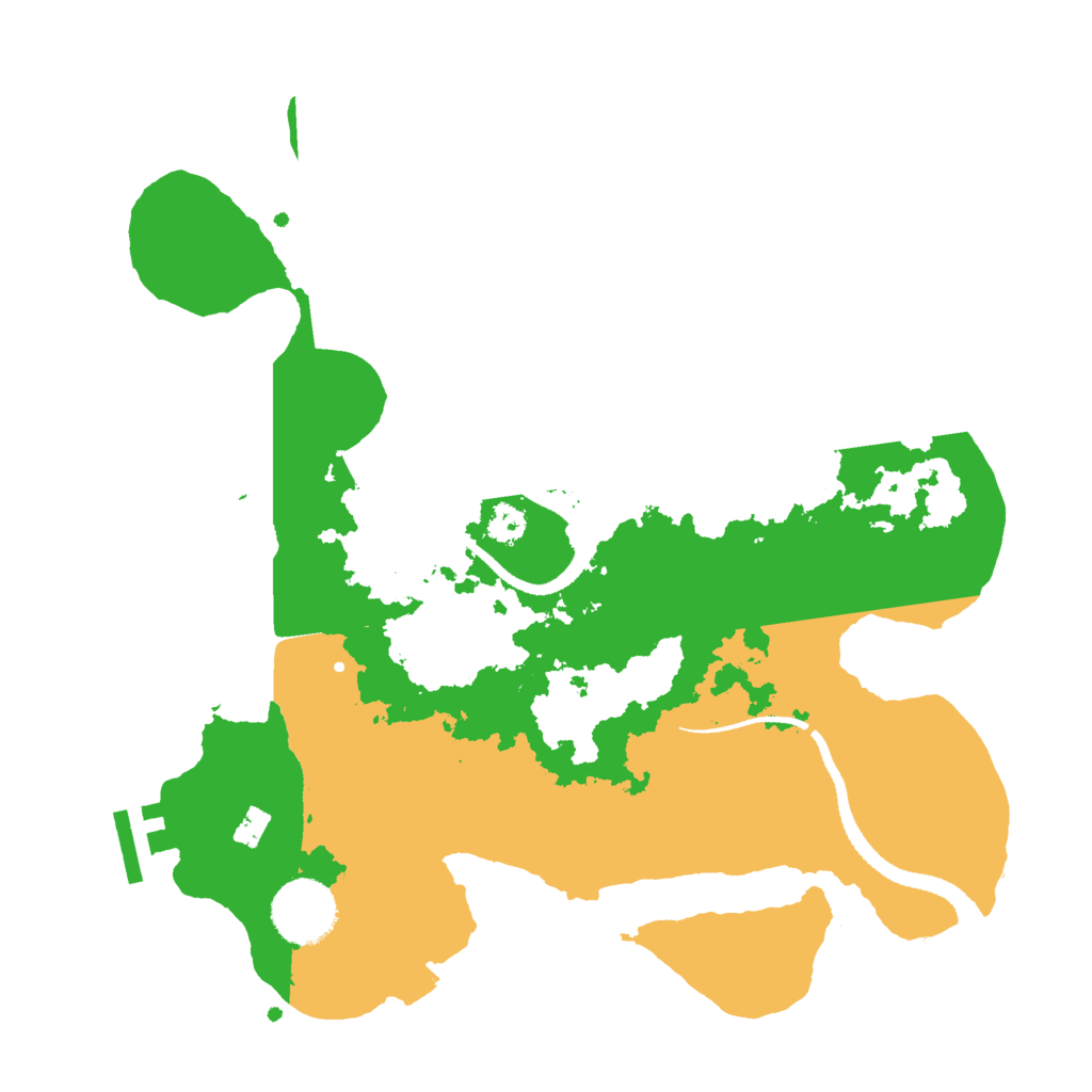 Biome Rust Map: Procedural Map, Size: 3000, Seed: 12342245