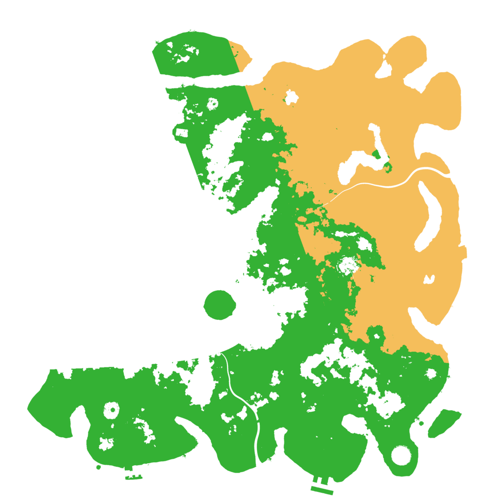 Biome Rust Map: Procedural Map, Size: 4500, Seed: 202215