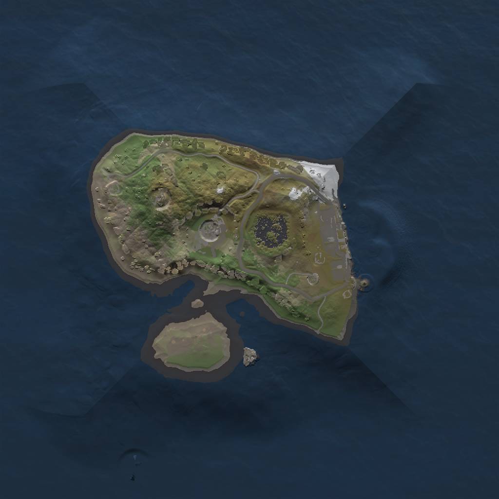 Rust Map: Procedural Map, Size: 1500, Seed: 1234567890, 6 Monuments
