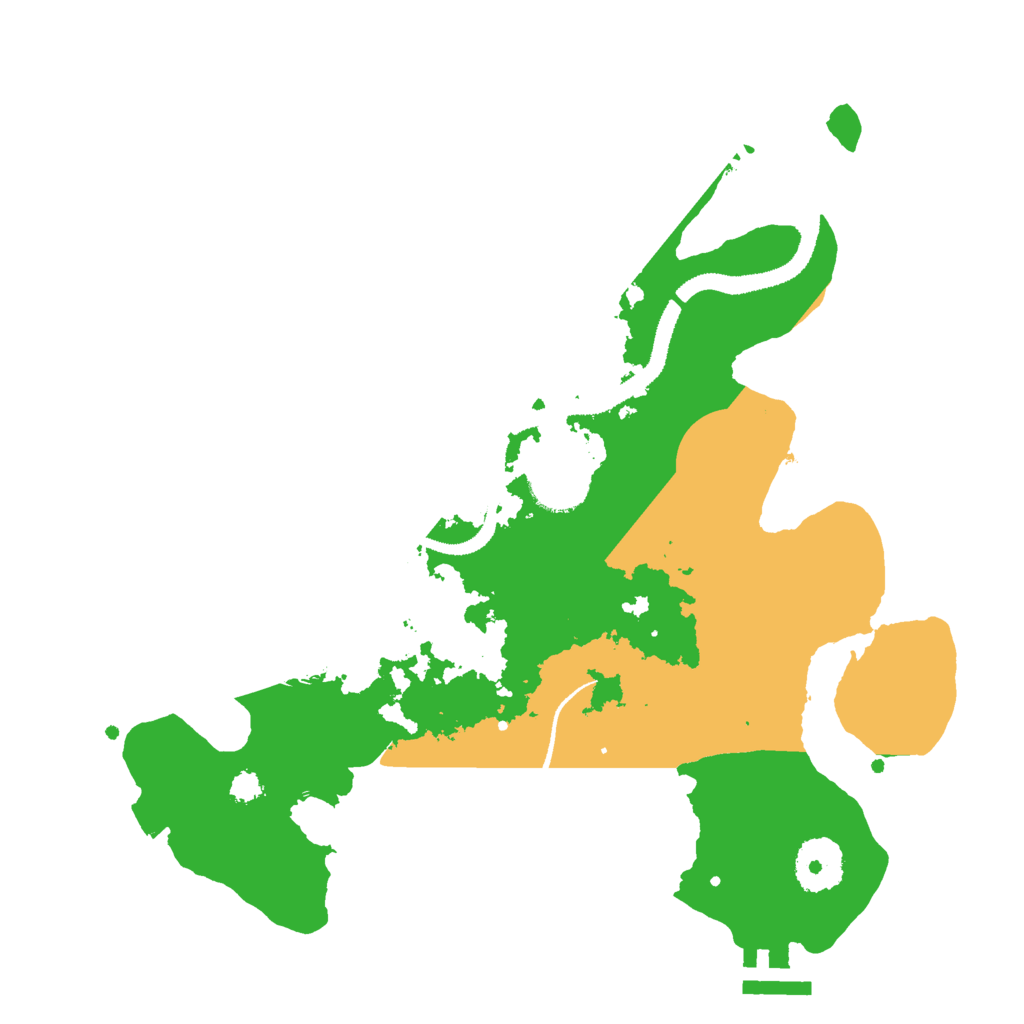 Biome Rust Map: Procedural Map, Size: 3000, Seed: 14080007