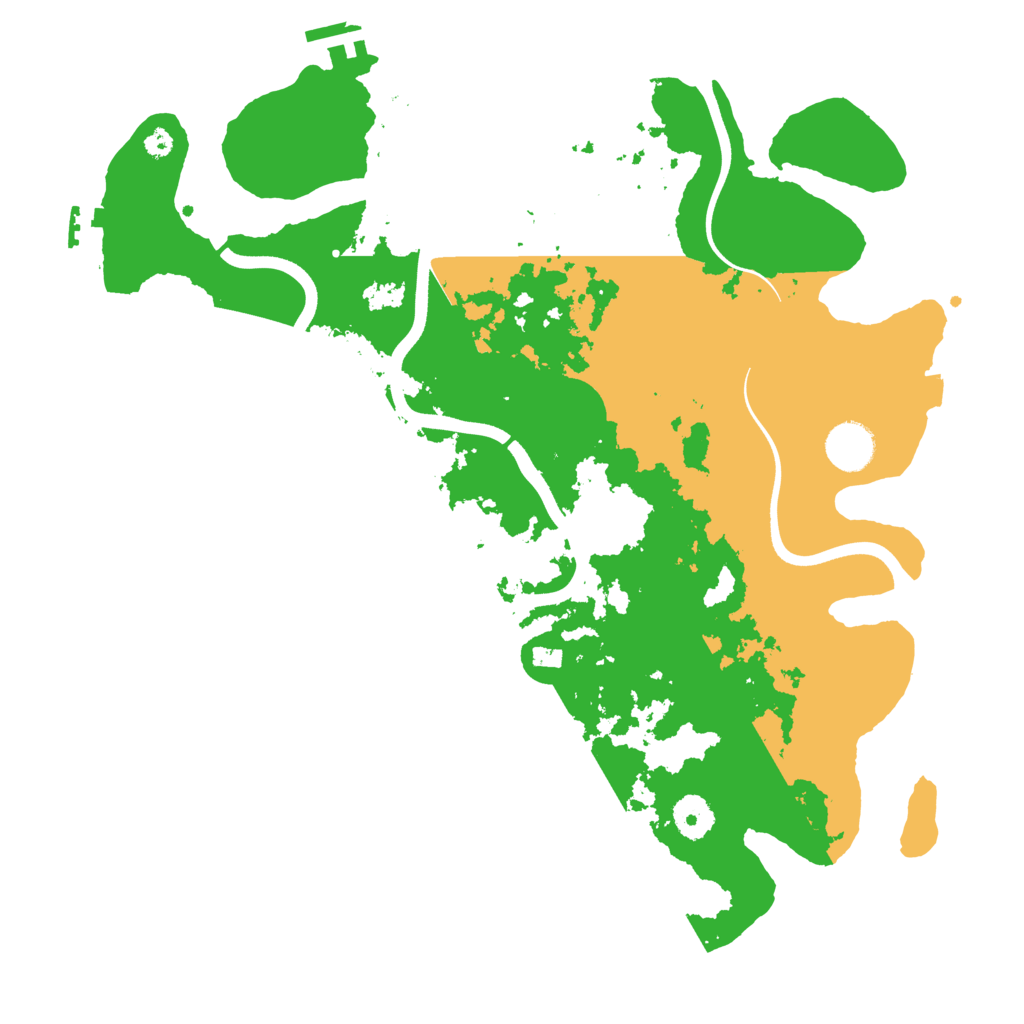 Biome Rust Map: Procedural Map, Size: 3700, Seed: 1199189522