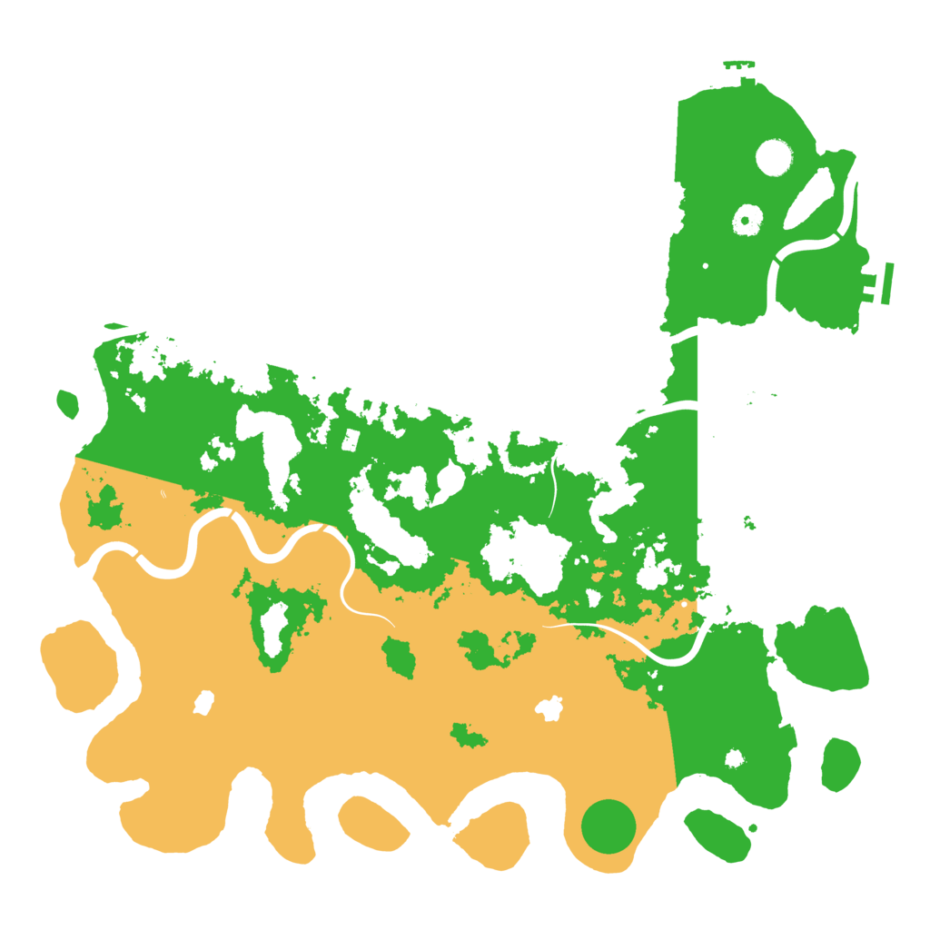 Biome Rust Map: Procedural Map, Size: 4500, Seed: 1928553777