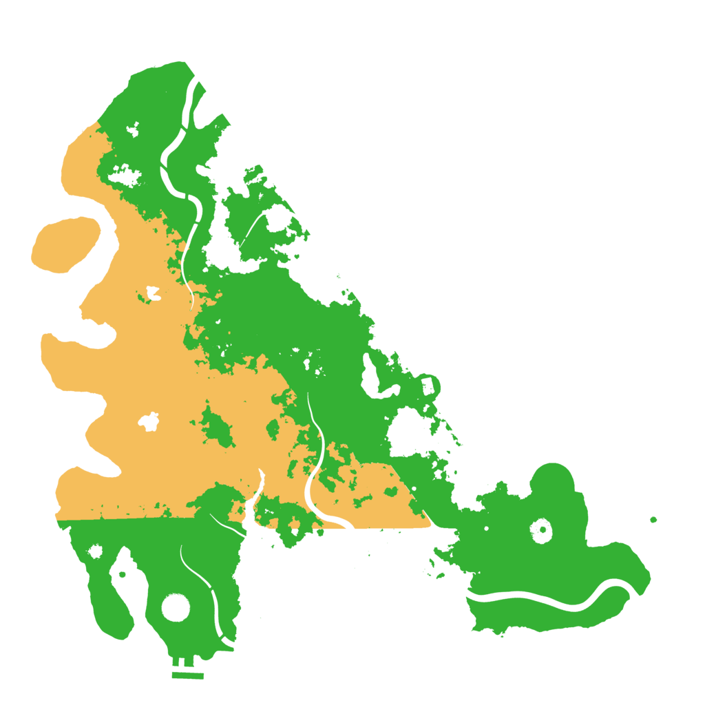 Biome Rust Map: Procedural Map, Size: 4500, Seed: 836567135