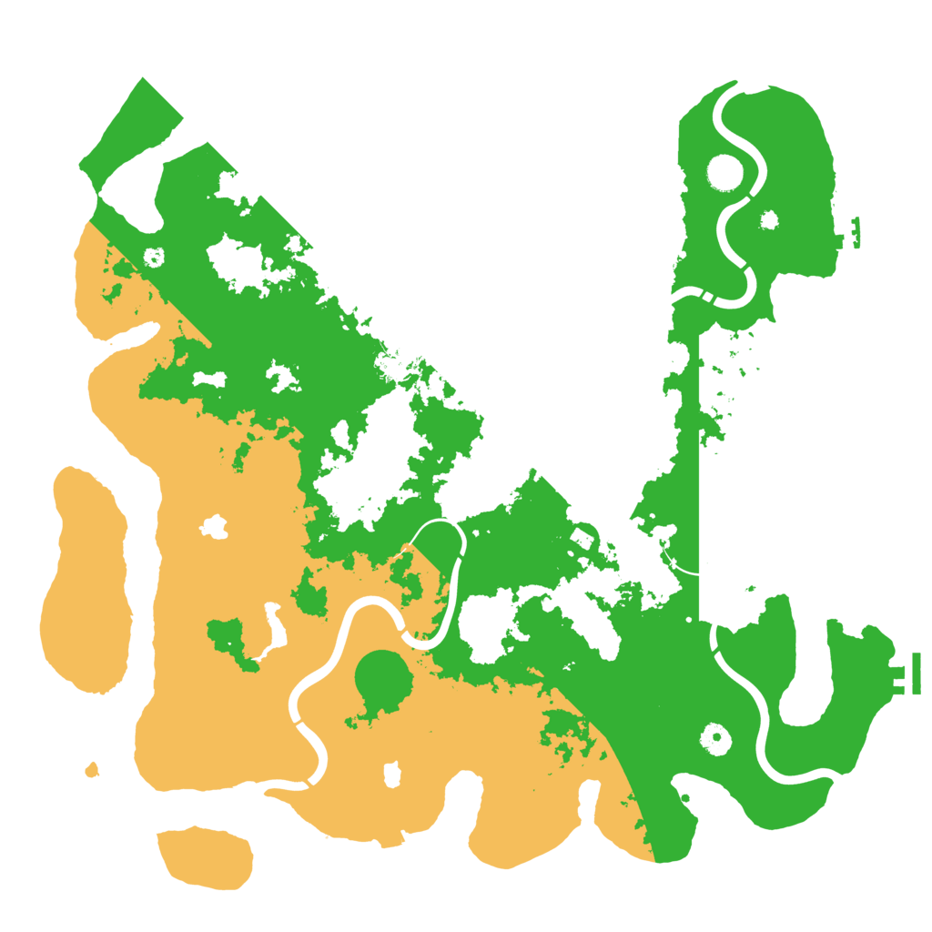 Biome Rust Map: Procedural Map, Size: 4500, Seed: 1613843271