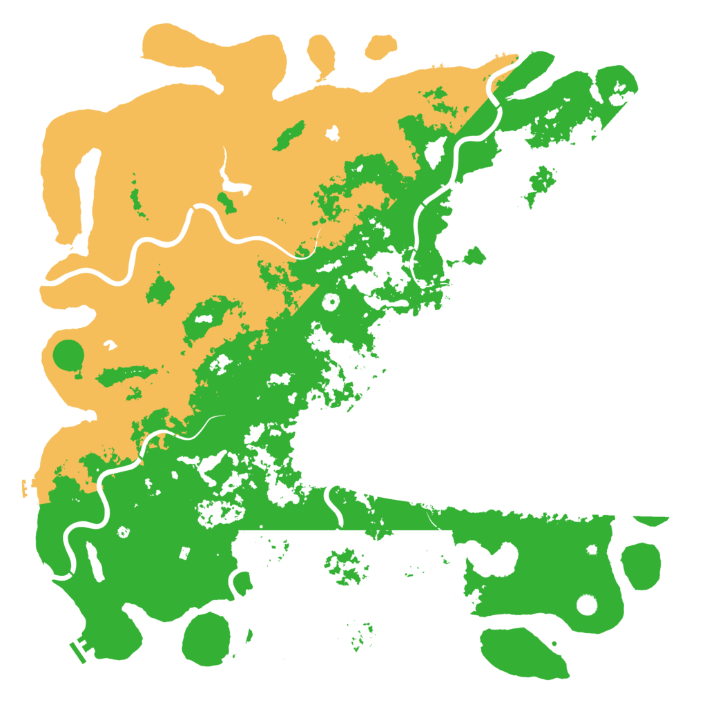 Biome Rust Map: Procedural Map, Size: 6000, Seed: 345261877