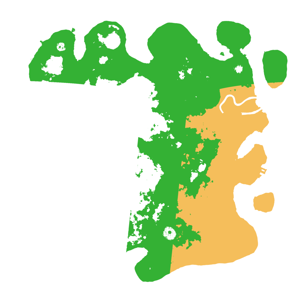 Biome Rust Map: Procedural Map, Size: 3600, Seed: 1255555
