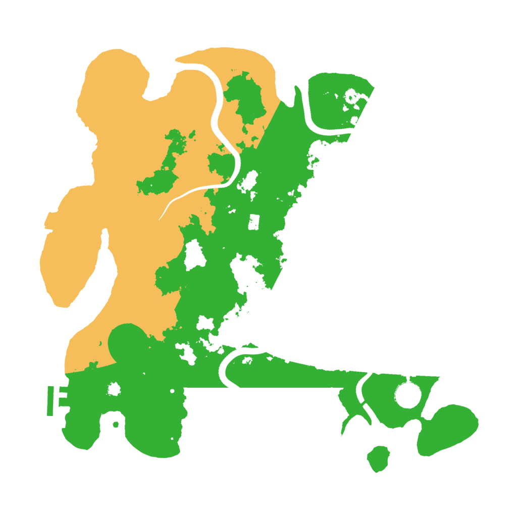Biome Rust Map: Procedural Map, Size: 3500, Seed: 1049218303