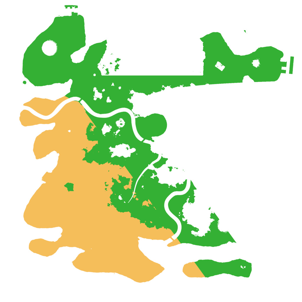 Biome Rust Map: Procedural Map, Size: 3500, Seed: 6047