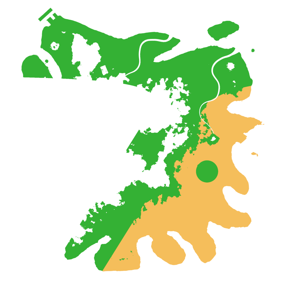 Biome Rust Map: Procedural Map, Size: 3500, Seed: 2082670053