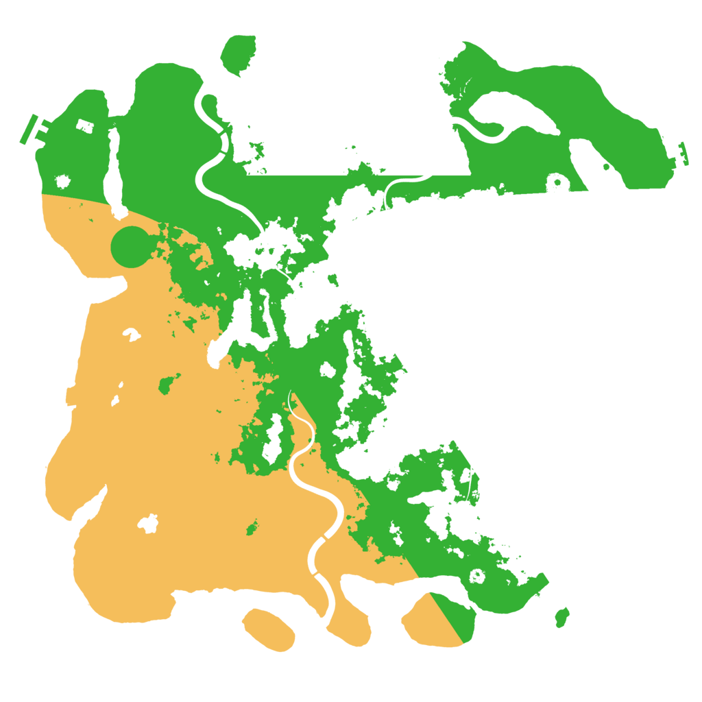 Biome Rust Map: Procedural Map, Size: 4500, Seed: 2015804692