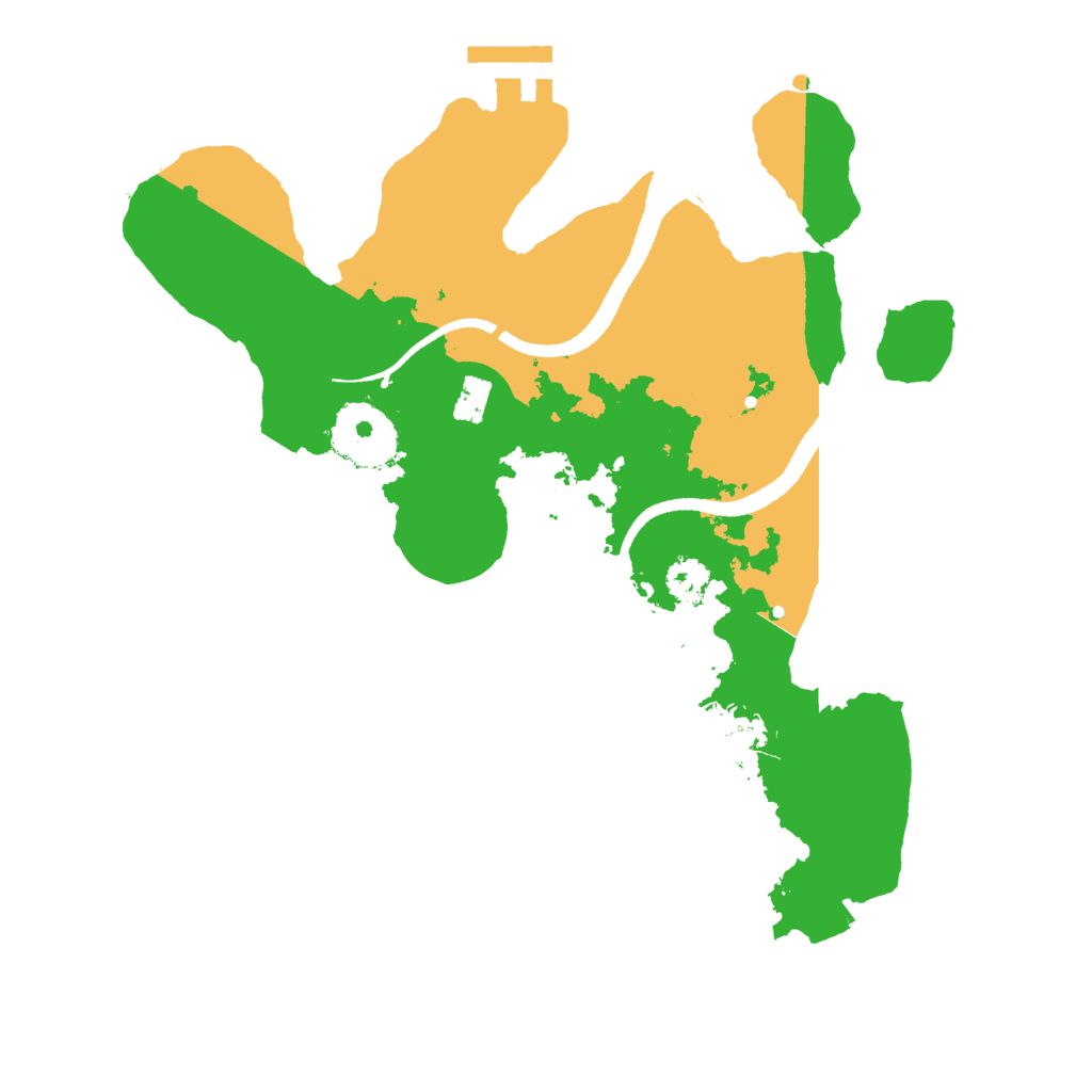 Biome Rust Map: Procedural Map, Size: 2600, Seed: 999999