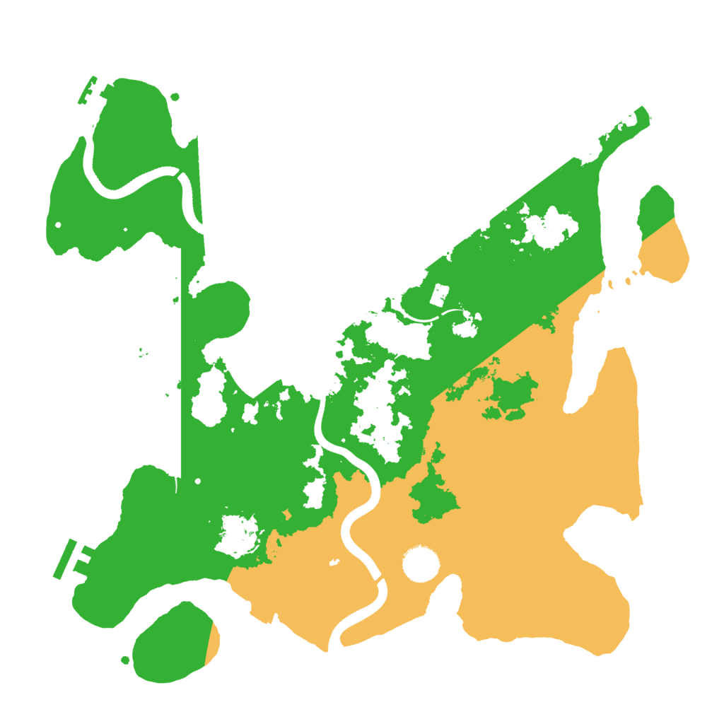Biome Rust Map: Procedural Map, Size: 3500, Seed: 87280366