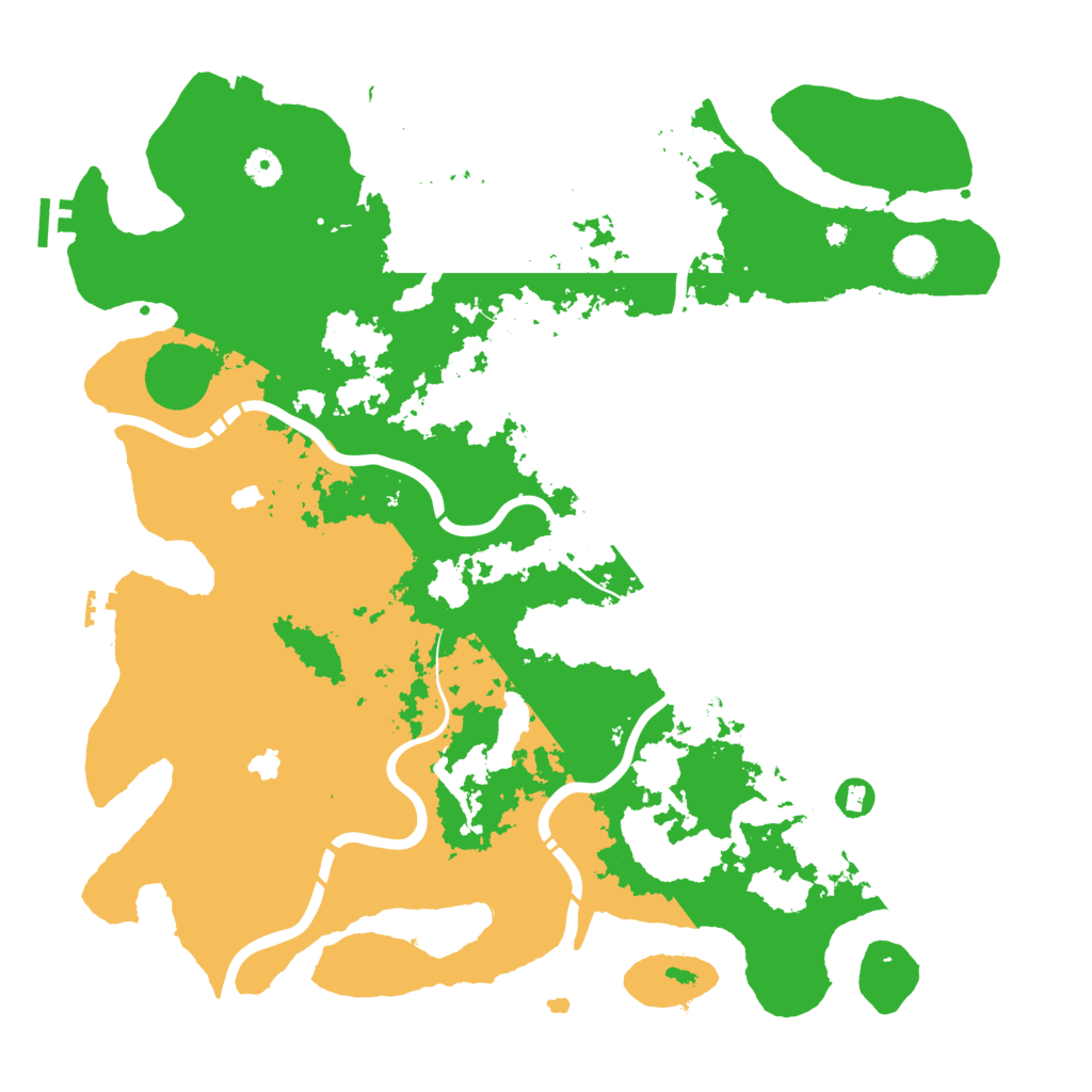 Biome Rust Map: Procedural Map, Size: 4500, Seed: 155855454
