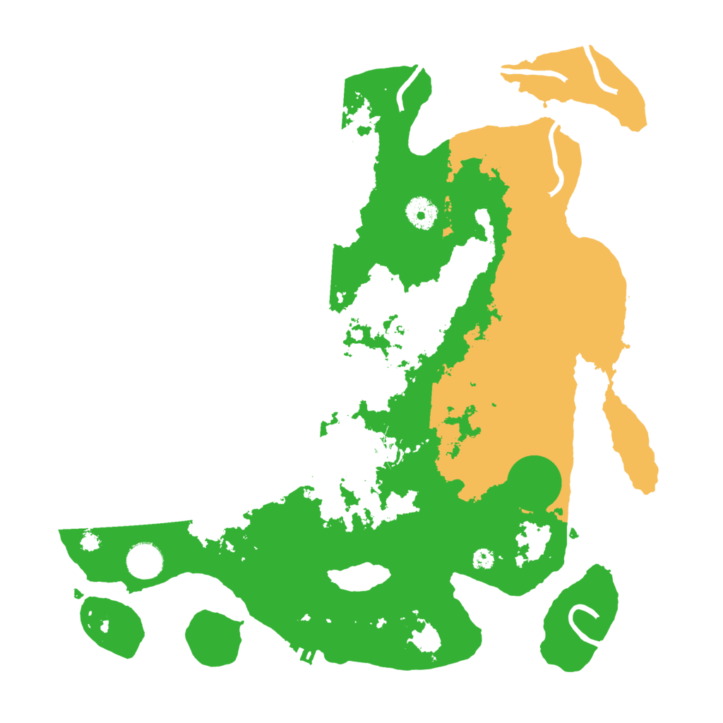 Biome Rust Map: Procedural Map, Size: 3500, Seed: 2108422680