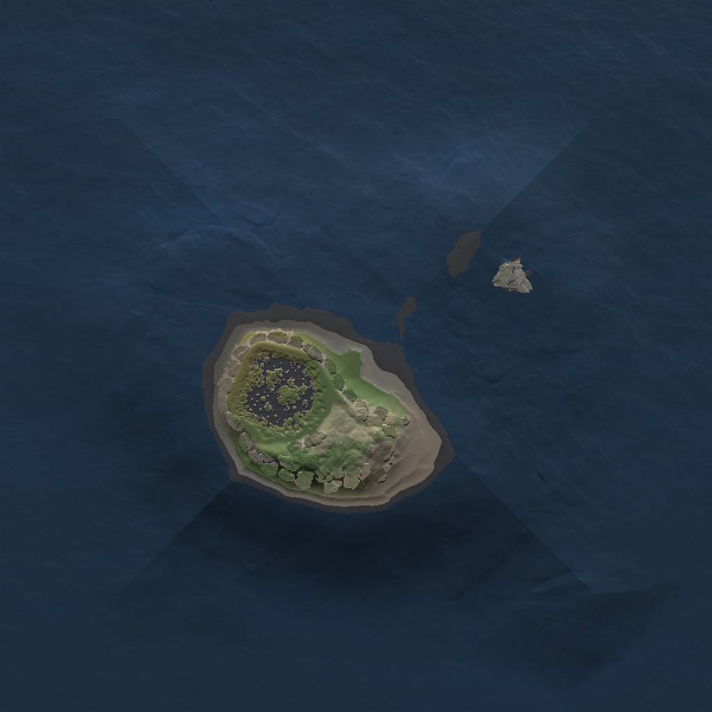 Rust Map: Procedural Map, Size: 1000, Seed: 820105, 3 Monuments