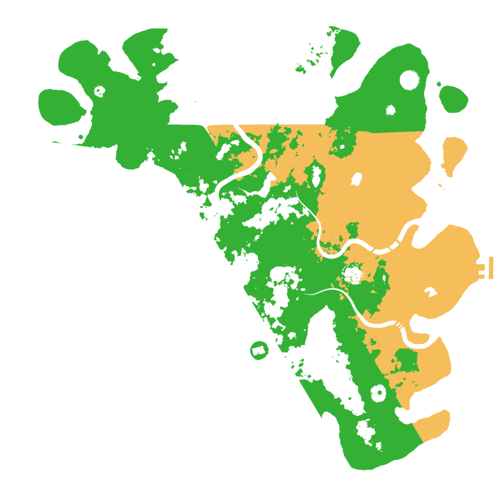 Biome Rust Map: Procedural Map, Size: 4500, Seed: 68452