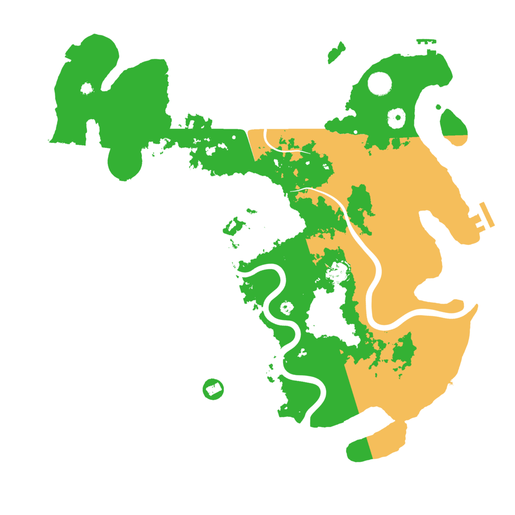Biome Rust Map: Procedural Map, Size: 3950, Seed: 1111996892