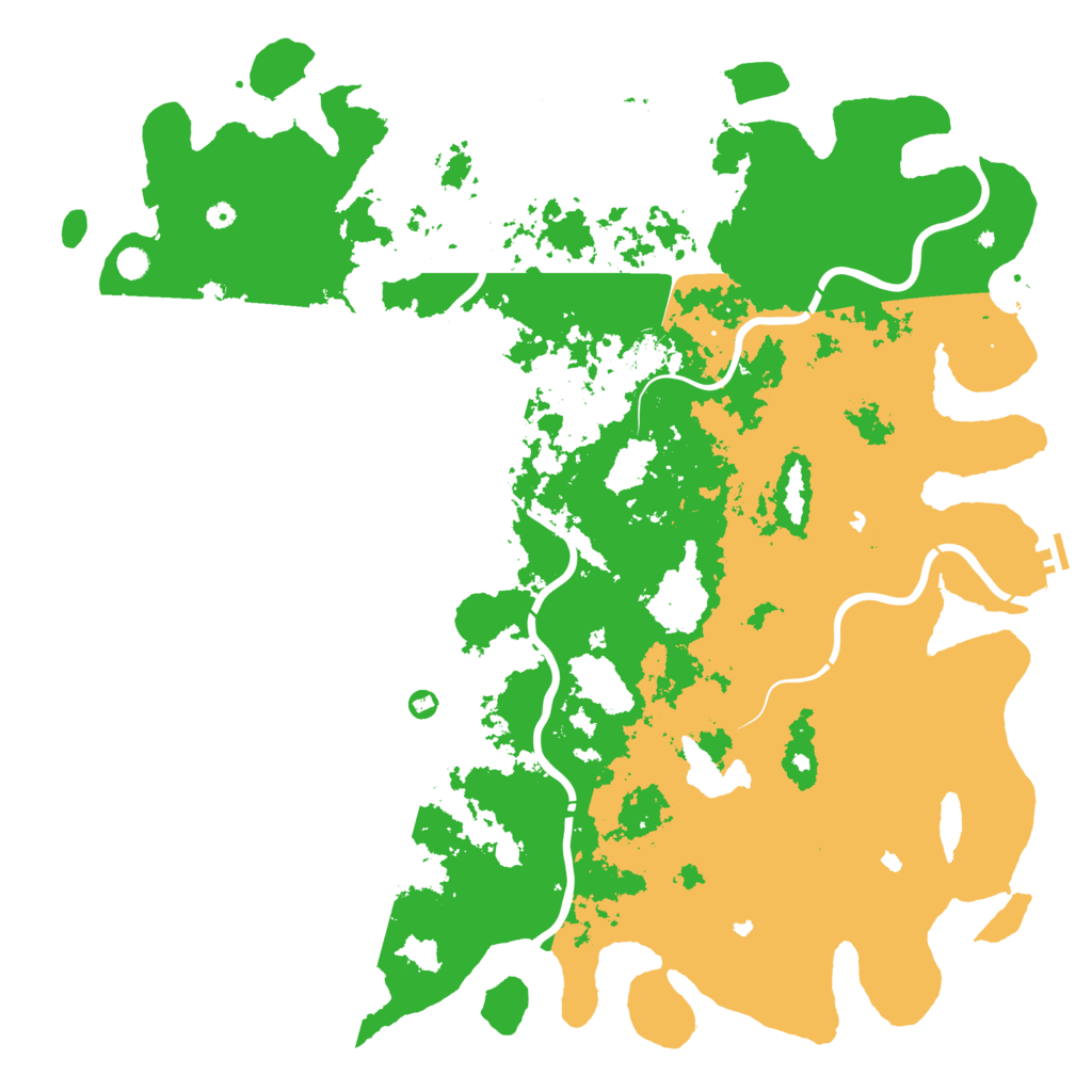 Biome Rust Map: Procedural Map, Size: 6000, Seed: 133742069