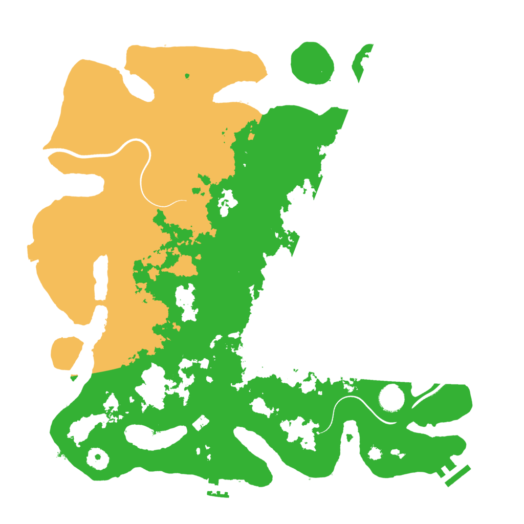Biome Rust Map: Procedural Map, Size: 3600, Seed: 776543210
