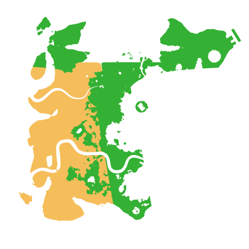 Biome Rust Map: Procedural Map, Size: 3500, Seed: 503079048