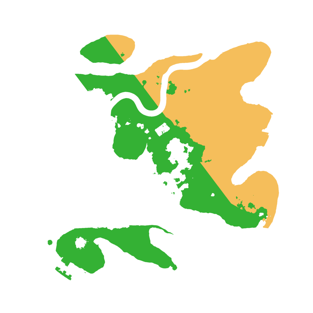 Biome Rust Map: Procedural Map, Size: 2500, Seed: 2517123
