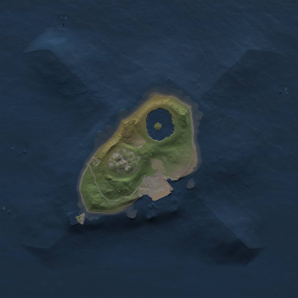 Rust Map: Procedural Map, Size: 1500, Seed: 126352, 1 Monuments