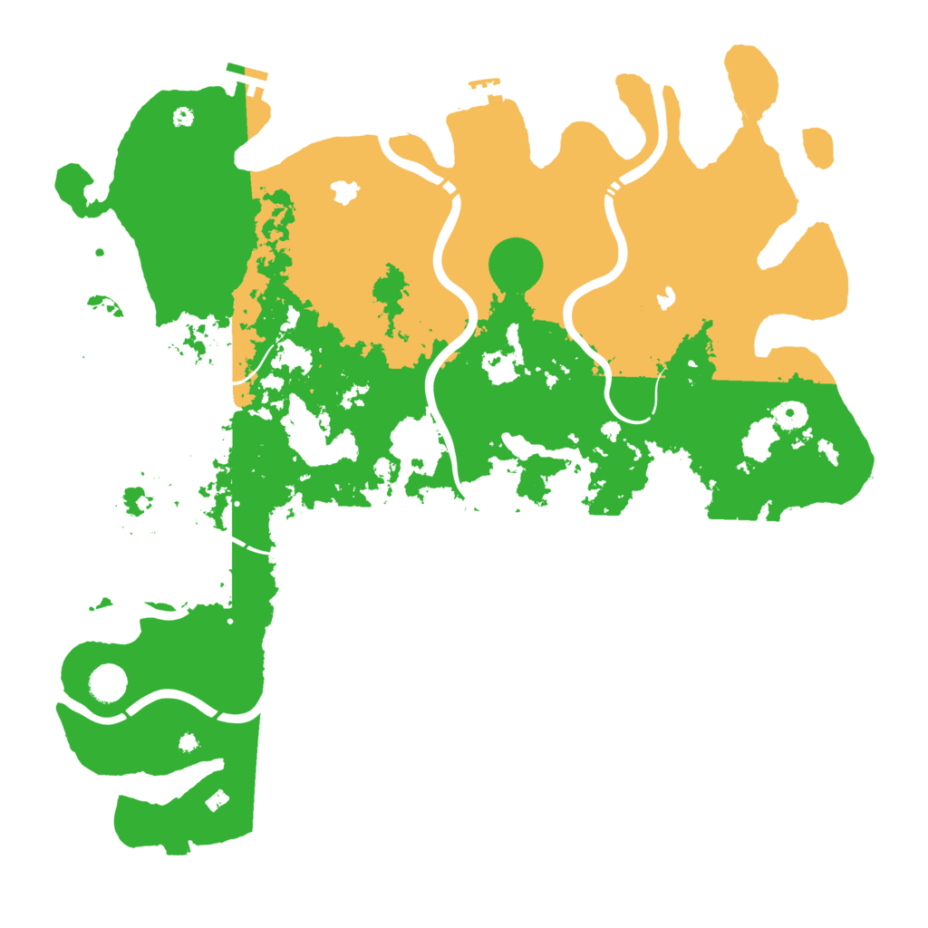 Biome Rust Map: Procedural Map, Size: 4500, Seed: 47636
