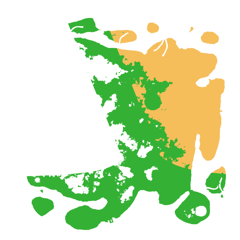 Biome Rust Map: Procedural Map, Size: 4000, Seed: 61111