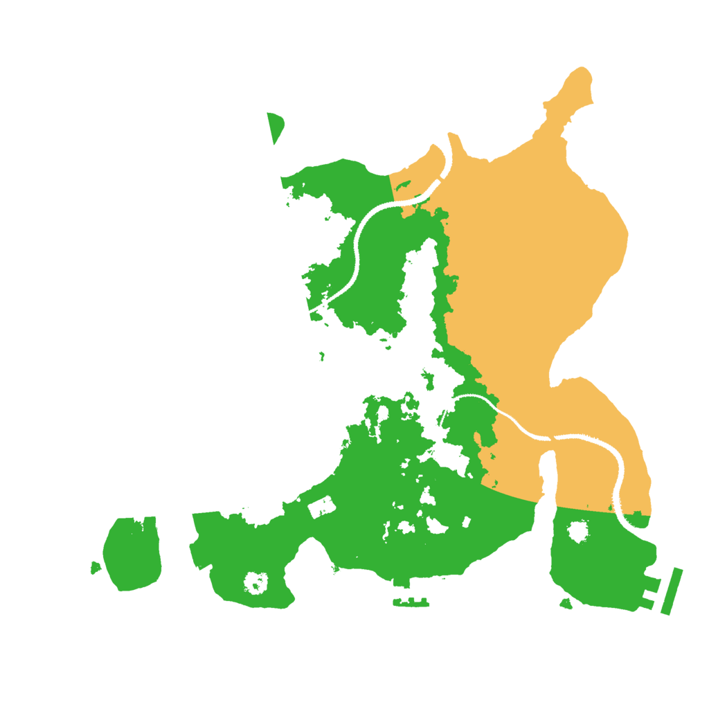 Biome Rust Map: Procedural Map, Size: 3000, Seed: 1639652591