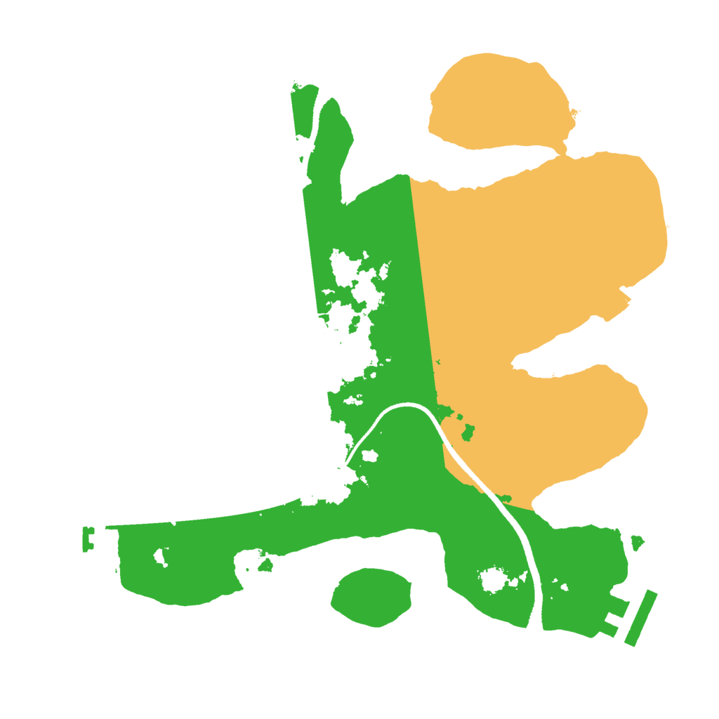 Biome Rust Map: Procedural Map, Size: 2500, Seed: 512464551