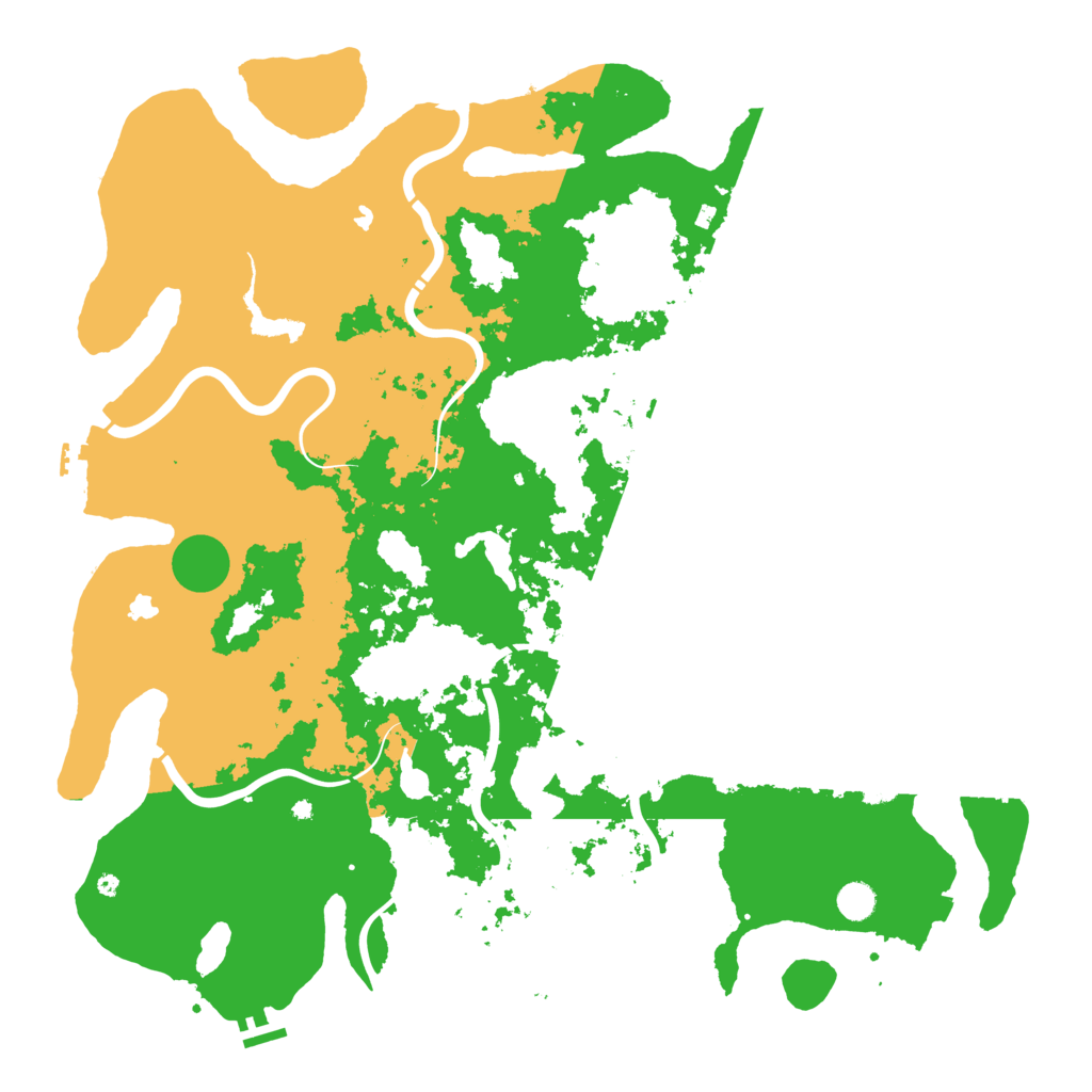 Biome Rust Map: Procedural Map, Size: 5000, Seed: 124578963