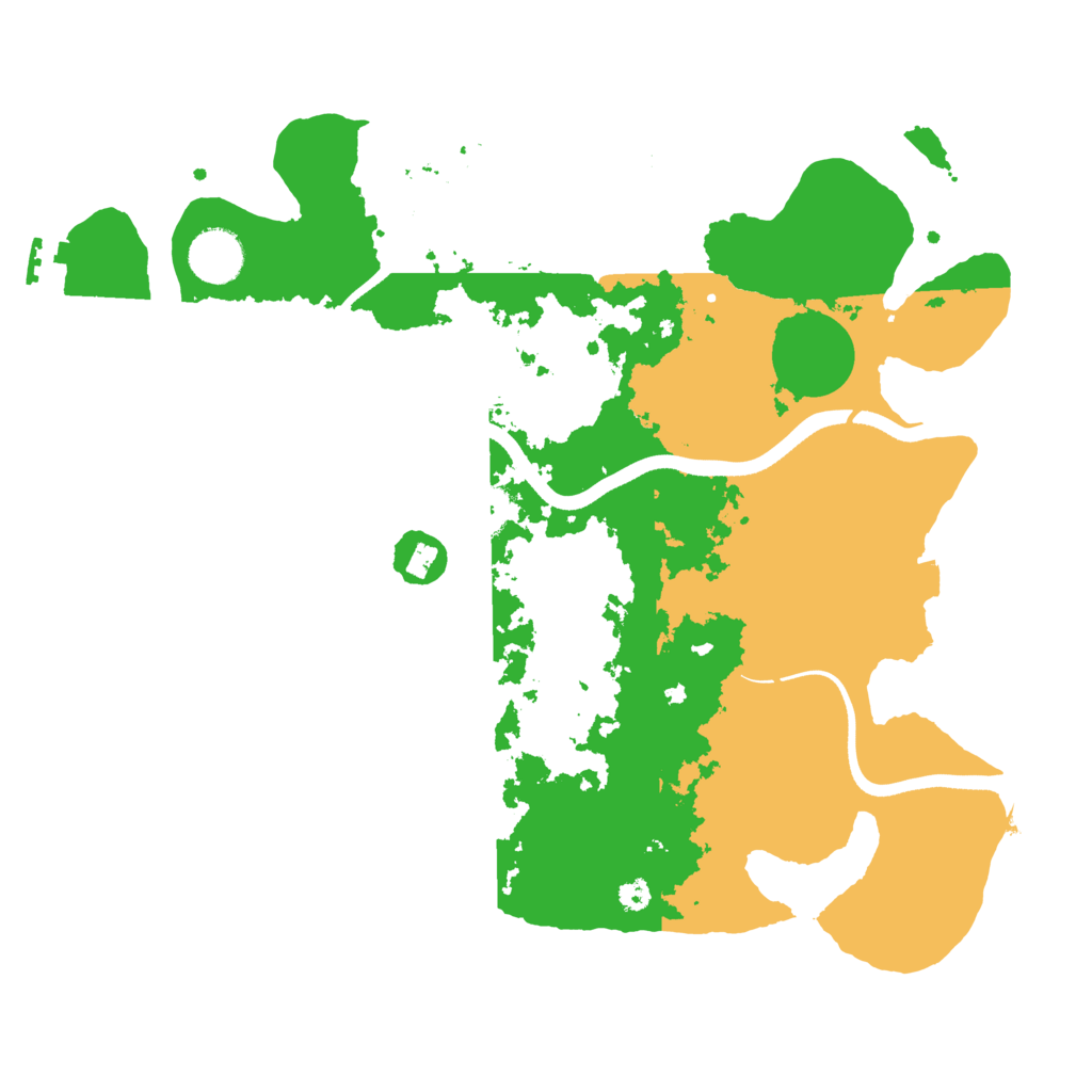 Biome Rust Map: Procedural Map, Size: 3500, Seed: 35483