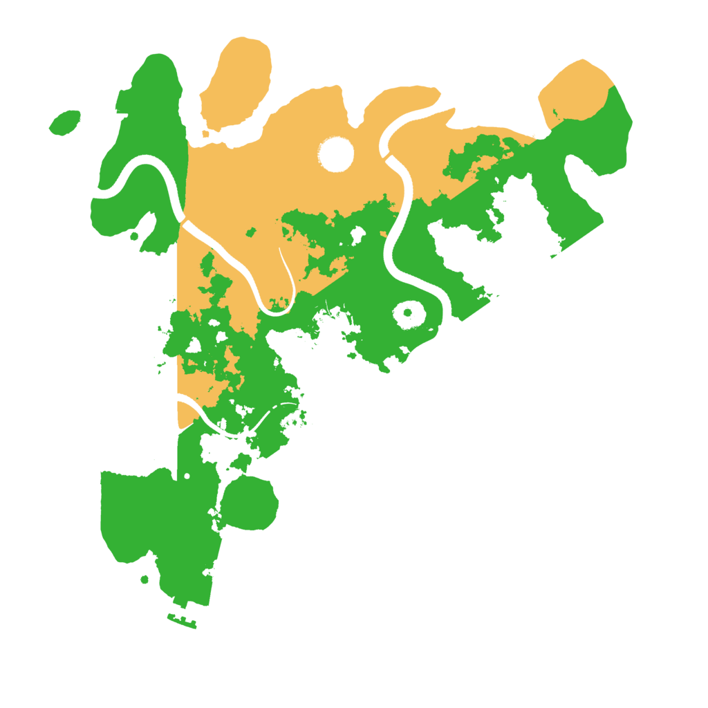 Biome Rust Map: Procedural Map, Size: 3500, Seed: 40085845